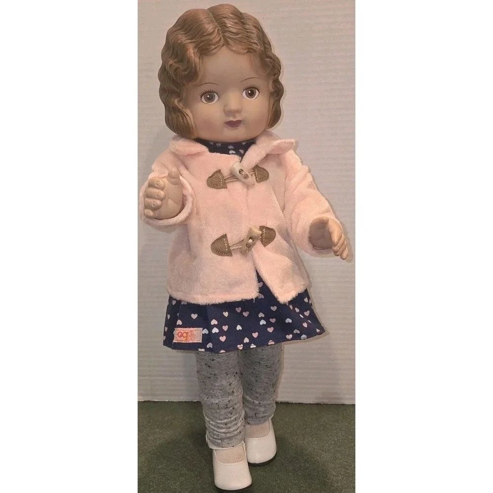 Daisy Kingdom Pansy Craft Doll Brown Hair Brown Eyes Style 4032 Hard PVC Display